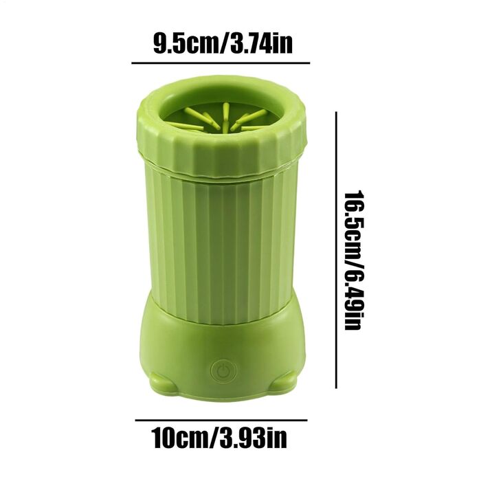 Автоматичний очисник лап для собак, електричний, USB-пристрій, Buddy Muddy Cat Foot Tool, зелений