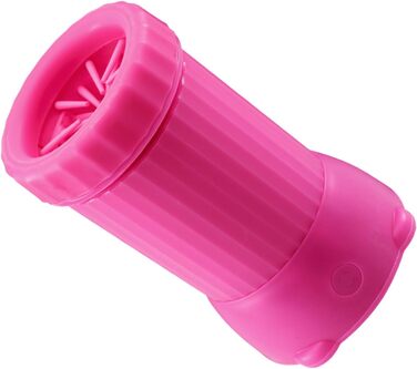 Автоматичний очисник лап для собак, USB, для середніх собак, зелений (рожевий)