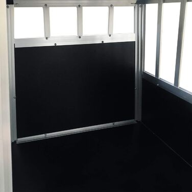 Алюмінієва переносна коробка для собак Defacto – міцна переноска для тварин, 89x69x50 см (Чорний)