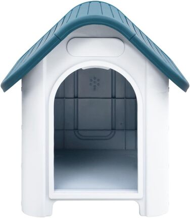 Будка для собаки vidaXL, синя, 59x75x66 см, поліпропілен