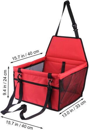 Автомобільна переноска для собак та котів TOYANDONA: зручна, дихаюча, з регульованим ременем безпеки