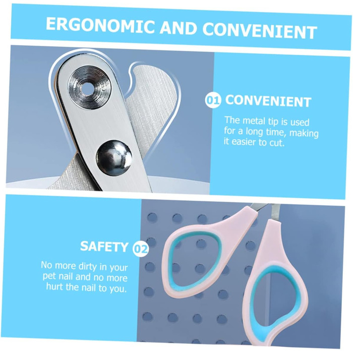 Триммер для нігтів для собак та котів BESPORTBLE - безпечний, з нержавіючої сталі, для цуценят та дрібних тварин