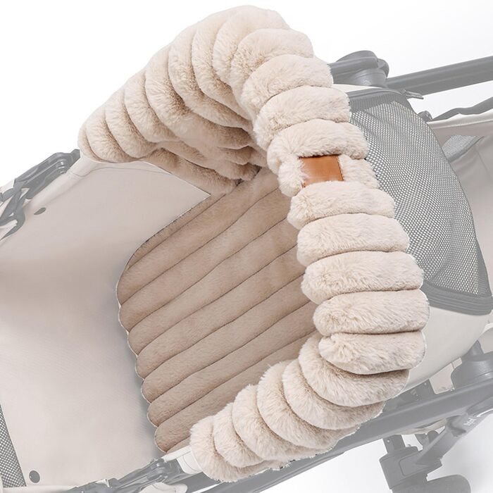 М'який килимок для візка для собак та дітей, захист від бруду, підходить для прогулянок з домашніми тваринами, бежевий