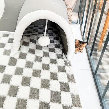 Туннель для котів Origintek, іграшка-будиночок з плюшу, XL 85x70 см, сірий