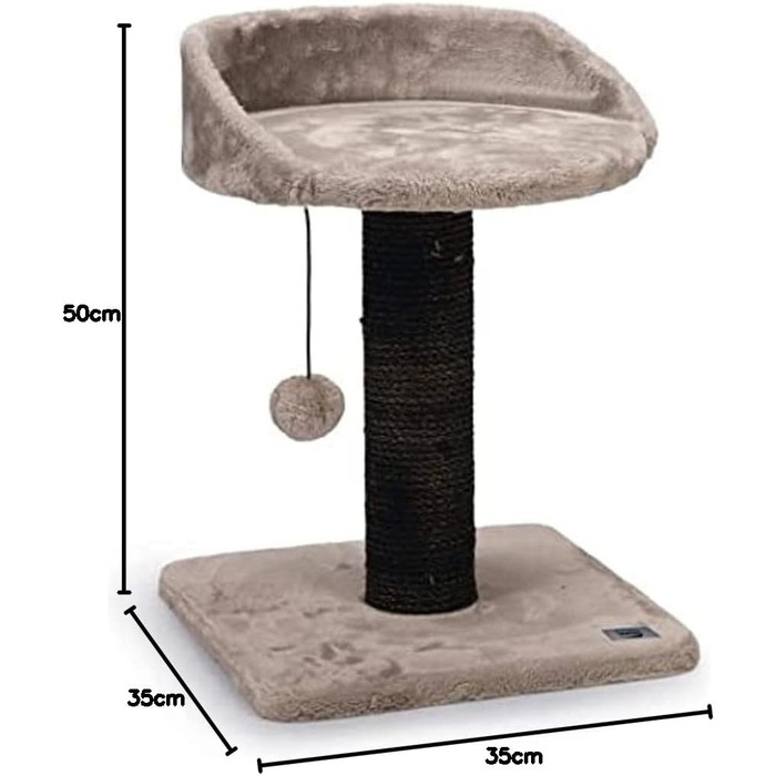 Драбина-стінка для котів Karlie Kratzbaum Mitzi, сіра, розмір L (35x35x50 см)