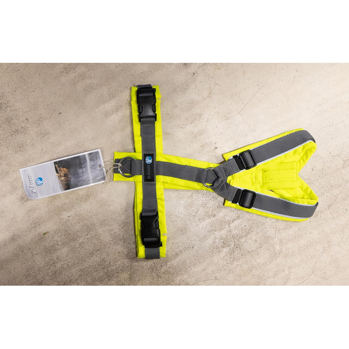 ANNYX Brustgeschirr Protect - захисний жилет для грудей, оранжевий/коричневий, розмір L (M, 1 шт.), жовто/сірий