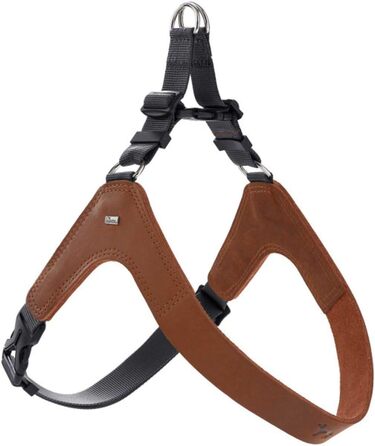 Нашийник для собак HUNTER DIMARO, колір: Cognac, м'яка та міцна шкіра, регульований, для цуценят та собак, розмір S-M