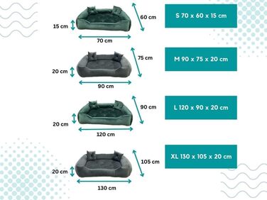 Велике водовідштовхувальне лежак-матрац для собак XXL, сірий велюр, для малих, середніх і великих порід, для дому та вулиці