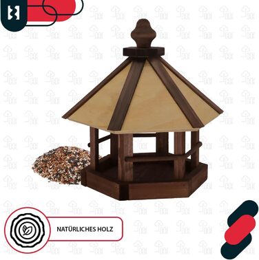 Годівниця для птахів KOTARBAU® з підставкою 310 x 1120 мм + корм 0,5 кг. Годівниця для птахів, вологостійка, для балкона, годівниця-парасолька