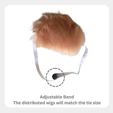 Блондин для домашніх тварин з бантиком: Іконічна та кумедна шапочка Tupemütze, косплей-одяг, костюм, аксесуари на Хелловін (червона краватка, L)