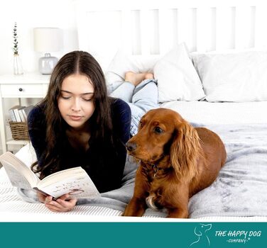 Водонепроникна флісова ковдра для собак XXL The Happy Dog Company, преміум-якість, двостороння, легко прати