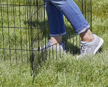 Вольєр для собак MidWest Homes for Pets, металевий, 61x107 см, з дверима, чорне покриття