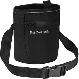 Сумка для ласощів для собак Brifit з магнітною застібкою, для тренувань, з регульованим шнурком, знімною внутрішньою кишенькою та дозатором для пакетів, 17.5 x 13.6 x 8 см