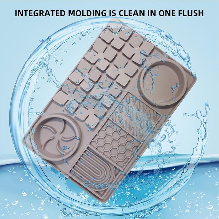 Килимок для повільного годування собак, антистрес, для грумінгу, сірий