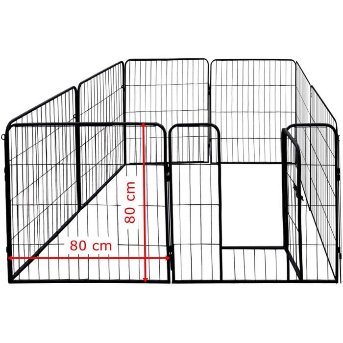 Вольєр для цуценят Petigi Tierlaufstall: безпечний простір для вигулу 80x80 см