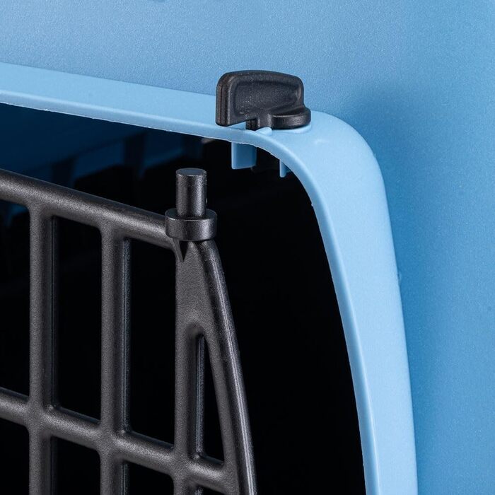 Переноска для кота та собаки Ferplast SKIPPER 3, 62x41x38 см, пластик, блакитна