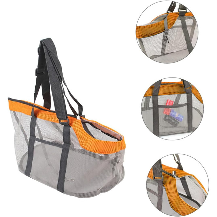 Дихаюча переноска для тварин Galpada з нейлону, для собак середніх та маленьких порід, з регульованим плечовим ременем, для прогулянок, подорожей та покупок