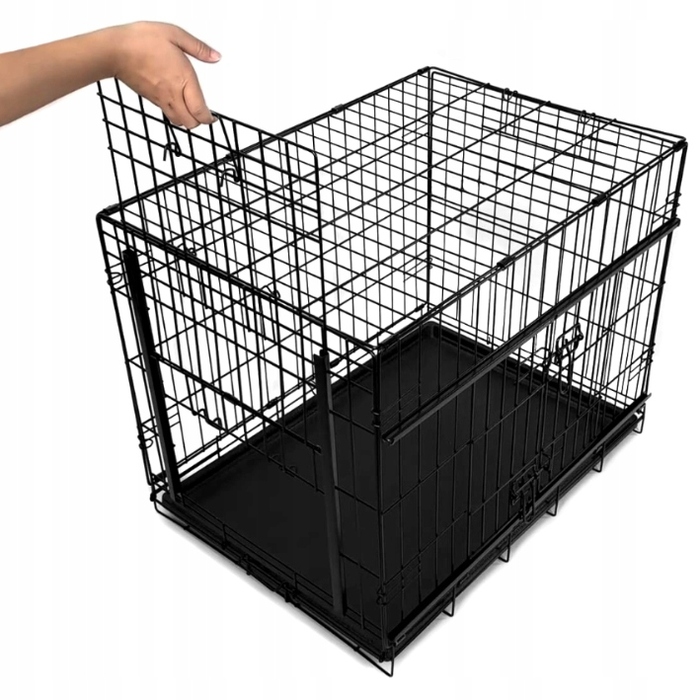 Металева клітка Lalazoo для середніх собак, 53 x 76 x 61 см