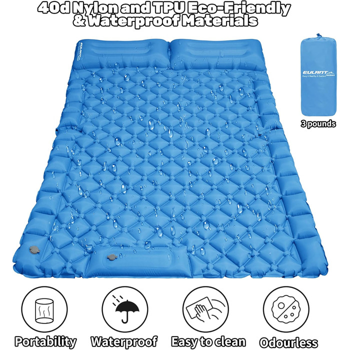 Підставка для авто-матрацу EULANT: розширює заднє сидіння для комфорту та простору (для собак, SUV, MPV)