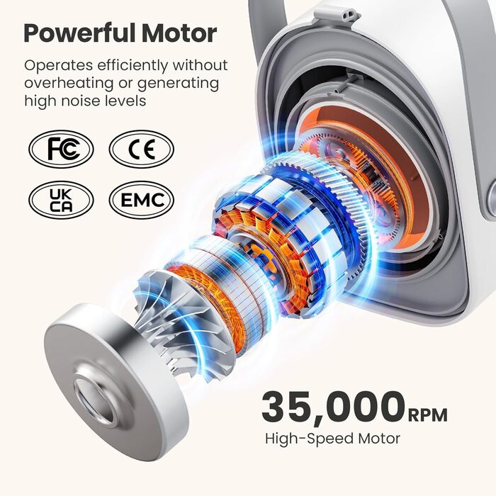 Pecute 2-в-1 Фен для собак, сушар для собак та пилосос, 1.7л контейнер для сміття, багатофункціональний набір для догляду за домашніми тваринами з тримером для собак та інструментами для грумінгу, підходить для цілорічного використання