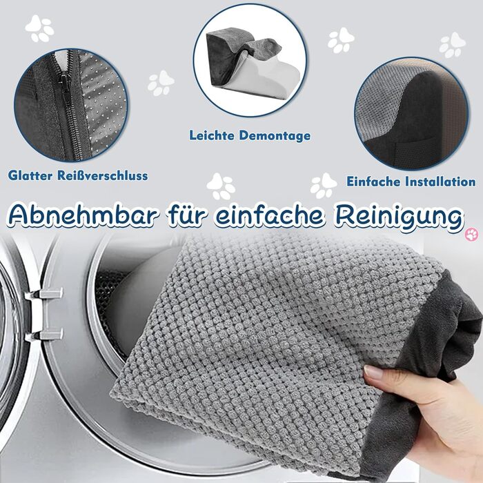 Сходинка для собак маленьких порід, 3 сходинки, зручна та безпечна, з антиковзким покриттям