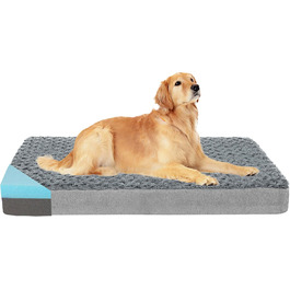 Ліжко для собак GOHOO PET XL, меморі пін, сіре