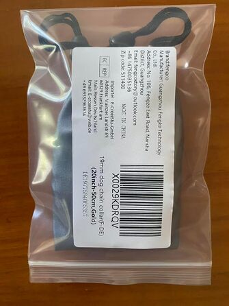 Сріблясте собаче намисто 15 мм з кулоном, нашийник для собак, ланцюжок з нержавіючої сталі з кубинськими ланками, міцний, не гризучий нашийник для собак маленьких та середніх порід (25 см)