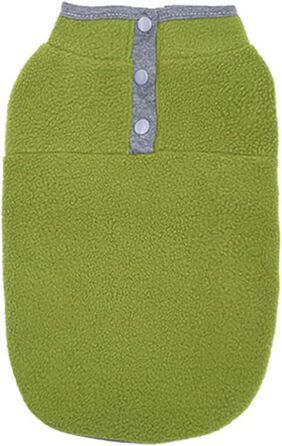 Теплий флісовий пуловер для собак, жилетка, одяг для цуценят, теплий зимовий одяг, жилетка для собак, пуловер для маленьких та середніх собак та котів (X-Large, Зелений) X-Large Зелений