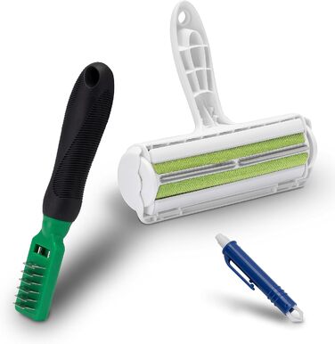 Набір для видалення ковтунів: щітка для собак/котів, XL роликовий збирач ворсу, щипці для видалення кліщів, інструмент для видалення ковтунів для всіх порід, видалення шерсті тварин