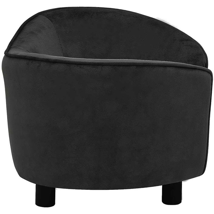 Софа для собак VidaXL чорна 69x49x40 см, м'яке ліжко для собак/кішок