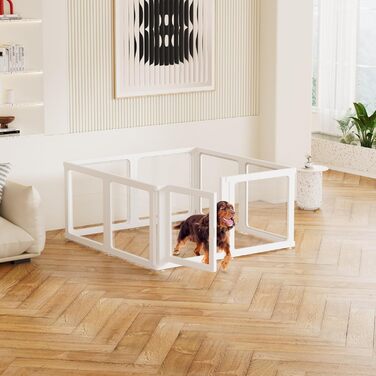 Вигул для собак Citylife 6-TLG 60 см: складаний вольєр для собак, котів, кроликів, рухливий вольєр для дому, антиковзаюча поверхня