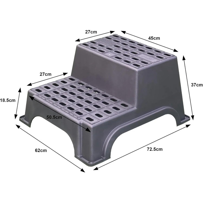 Пластикова сходинка MGI 3773 (подвійна, велика)
