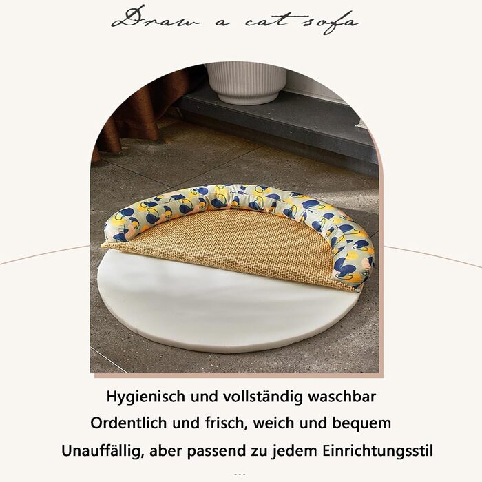 Ранкові ліжка для котів, собак та цуценят з ротангу: знімні, дихаючі та м'які