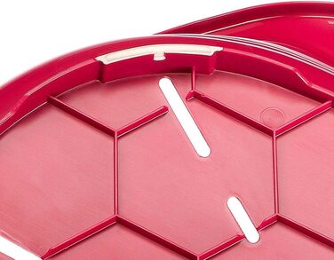 Лежанка для собак та котів Ferplast Siesta Deluxe, пластикова, бордовий колір, 62 x 41 x 23,5 см, зручна та миюча