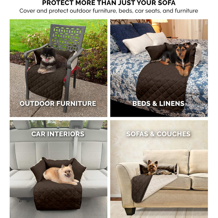 Двосторонній чохол на диван Furhaven Sofa Buddy для захисту меблів від домашніх тварин