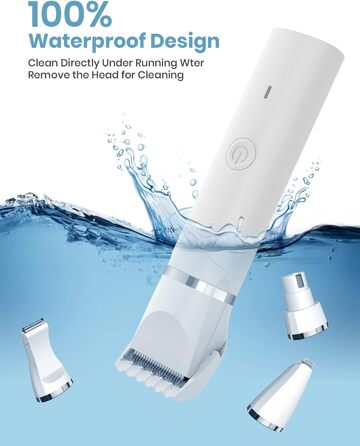 Набір для стрижки котів Leise: професійна машинка для стрижки котів, собак, набір для догляду за лапами, очима, вухами та обличчям. USB-C зарядка.