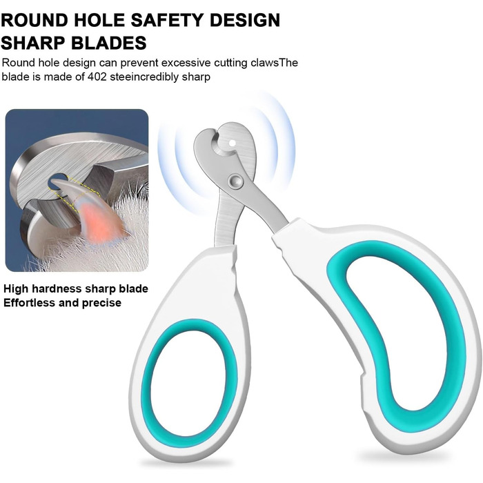 Ножиці для кігтів котів та дрібних тварин (зелені)