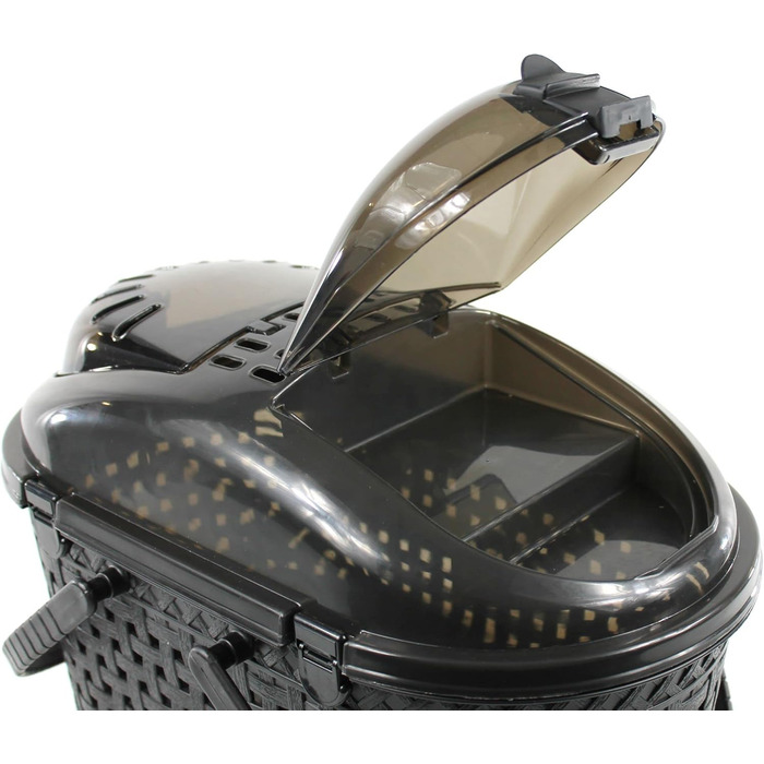 Переносна переносна клітка-переноска для кота/собаки Iris Ohyama, чорна, 45x29x28.5 см, MPC-450