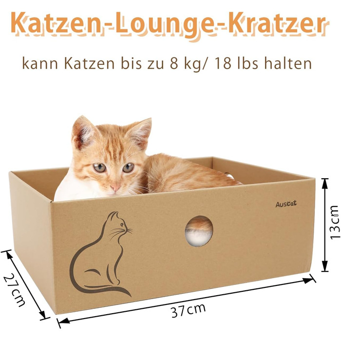 Котячий когтетоп AUSCAT L-подібний з іграшками, 69 см, 4 шт.