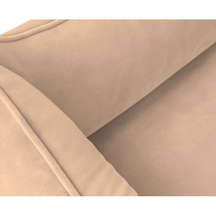 Ортопедичне ліжко для собак Knuffelwuff Jona Samt XXL Camel | З піною з пам'яті | Знімний та пральний чохол | Для маленьких, середніх та великих собак | 120 x 85 x 25 см