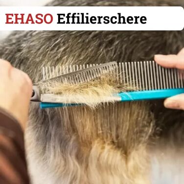 Ножиці для витончення волосся EHASO двосторонні, 13,5 см, 25 зубців