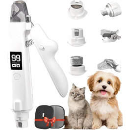 Професійна кусачка для собак 2-в-1 з LED-підсвічуванням, тихий мотор, для собак великих, середніх та малих порід (A-2.0)