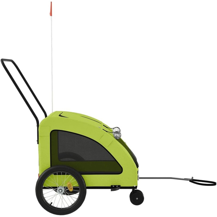 Причіп для велосипеда для собак та котів, зелений, Oxford-Gewebe та метал