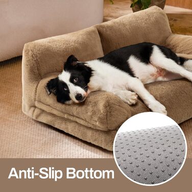 М'яке ліжко для котів та собак MEWOOFUN, зручне диван-ліжко, розмір 85x65x29 см, колір хакі