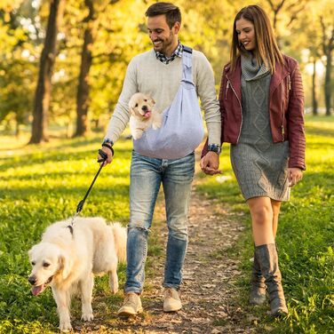 Сумка-переноска для тварин, регульована переноска для собак, реверсивна переноска для маленьких собак до 7 кг, переноска для собак, переноска для собак для прогулянок та активностей на відкритому повітрі (Сірий)