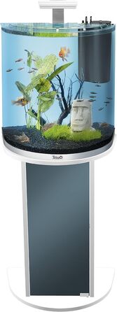 Тумба для акваріума Tetra AquaArt Explorer Line 30/60 л, біла, для акваріумів з вигнутим склом