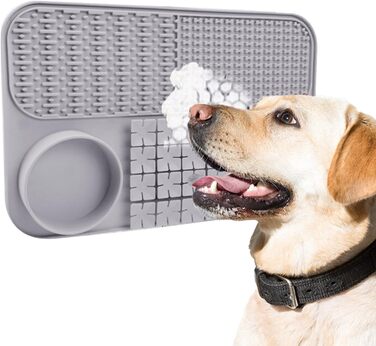 Килимок для годування собак, інтерактивна іграшка-пазл, сірий | Килимок для корму собак, килимок для іграшок, матеріал - сірий | Аксесуар для собак