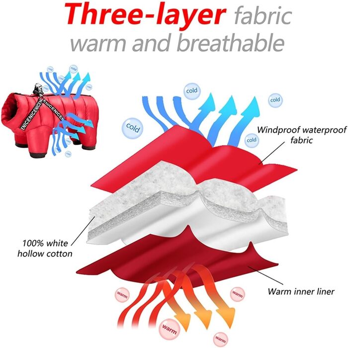 Зимовий теплий водонепроникний теплий зимовий одяг для собак маленьких та середніх порід, для Французького бульдога, Чихуахуа (Чорний, 14)