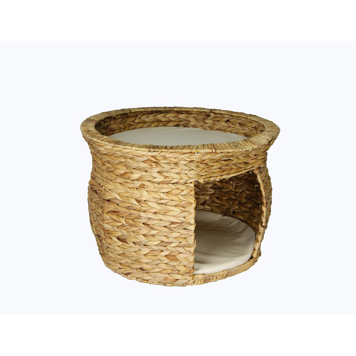 Кігтечка для котів плетені з рогожу гіацинту, 53x53x37 см