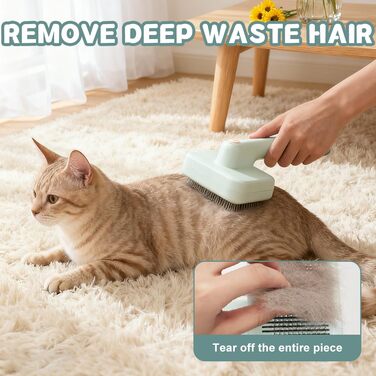 Іоно-щітка для шерсті тварин Pet Ionbrush - для собак, котів, глянсове волосся, проти ковтунів, зелена